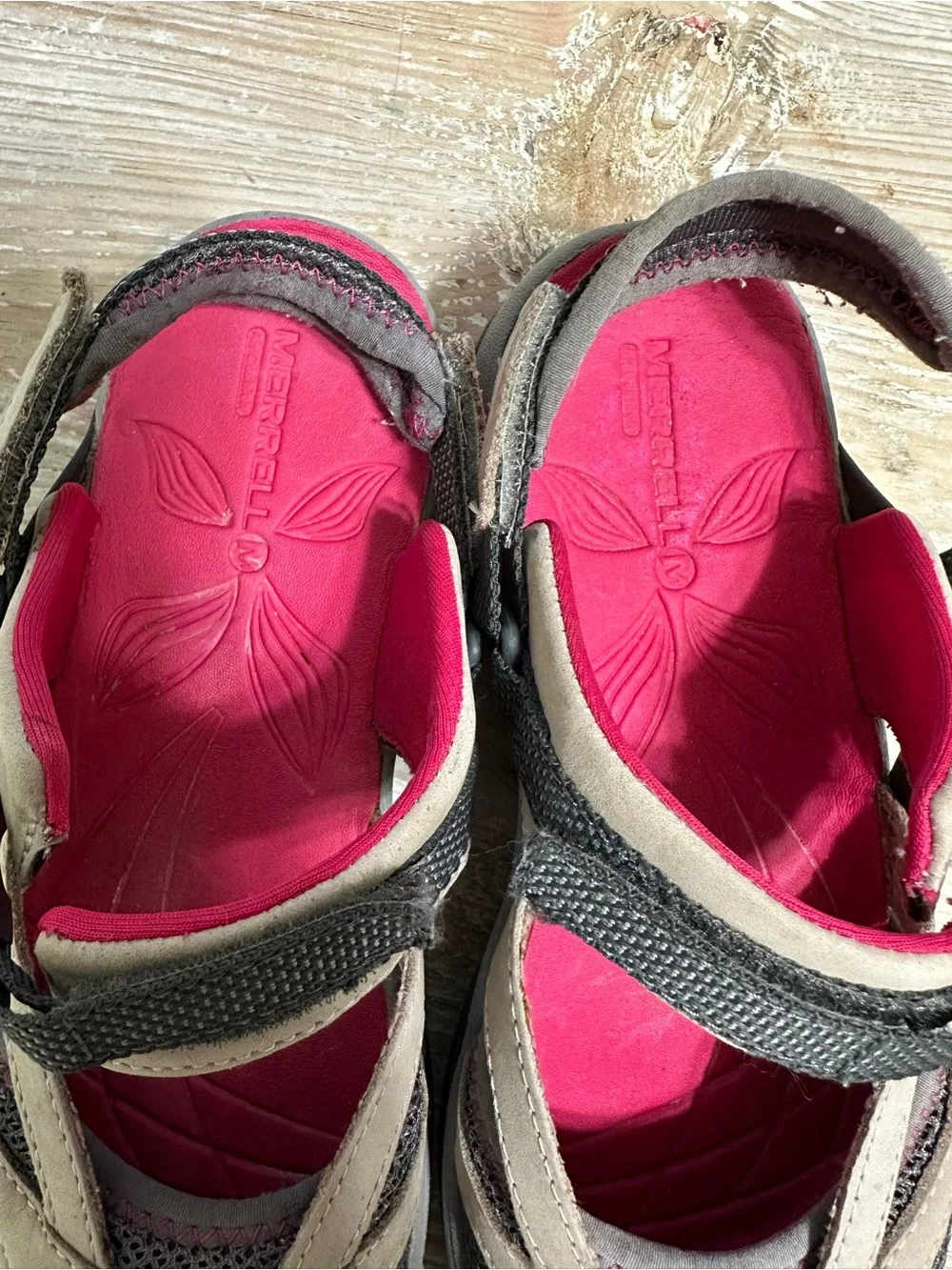 Merrell Azura Wrap Wild Dove Mary Jane Trail Shoe Athletic Sandals Sz 7 Gorpcore